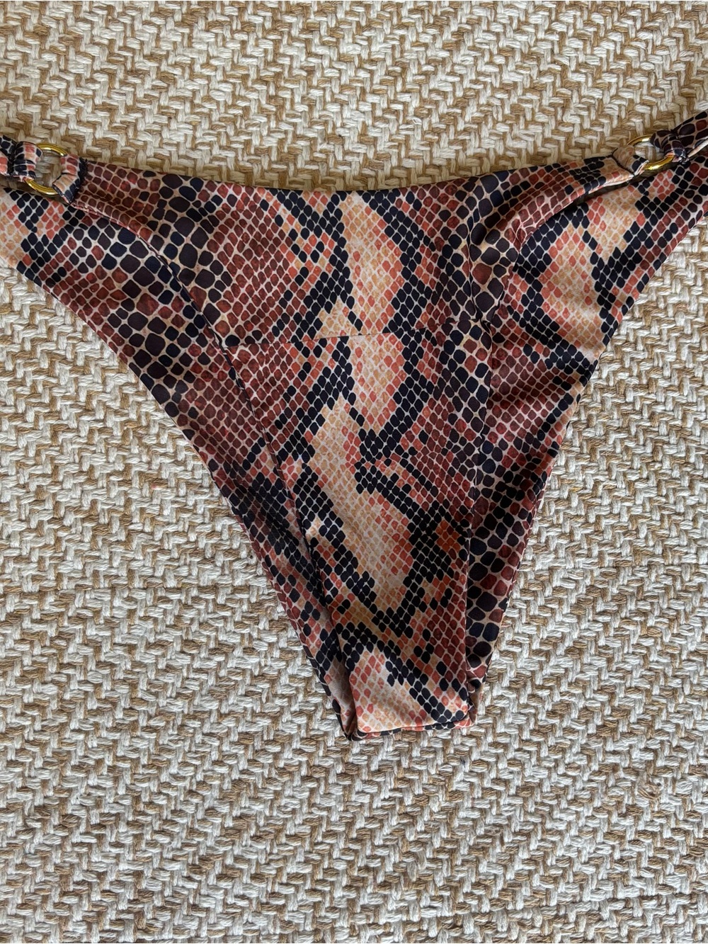 Blackbough Brown and Black Snake-Print Bikini Set - Picture 3 of 13
